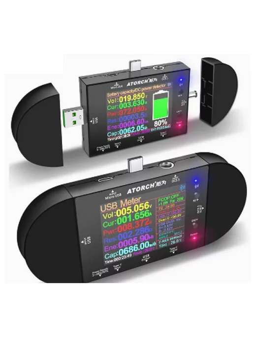 ATORCH Цифровой USB-тестер UD24 2,4 дюйма, вариант, фото 2