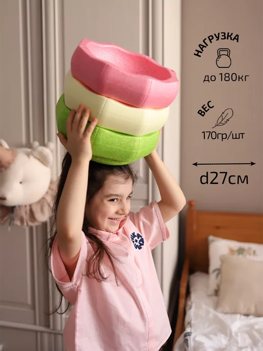 Stepping stone Балансировочные полусферы детские, зеленый, фото 4