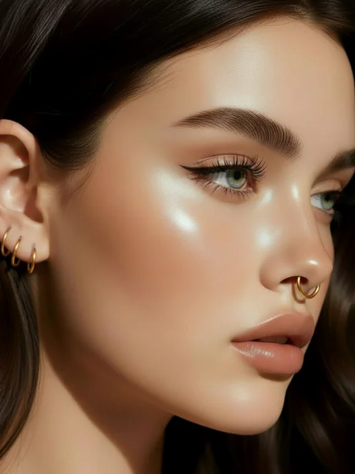 Europe Jewellery Кликер кольцо, моносерьга серебро позолоченная 8 мм, серебристый, фото 6