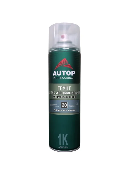 AUTOP PROFESSIONAL AUTOP грунт цинк-алюминиевый ZINC-ALU аэрозоль 650мл, 650 мл, фото 3