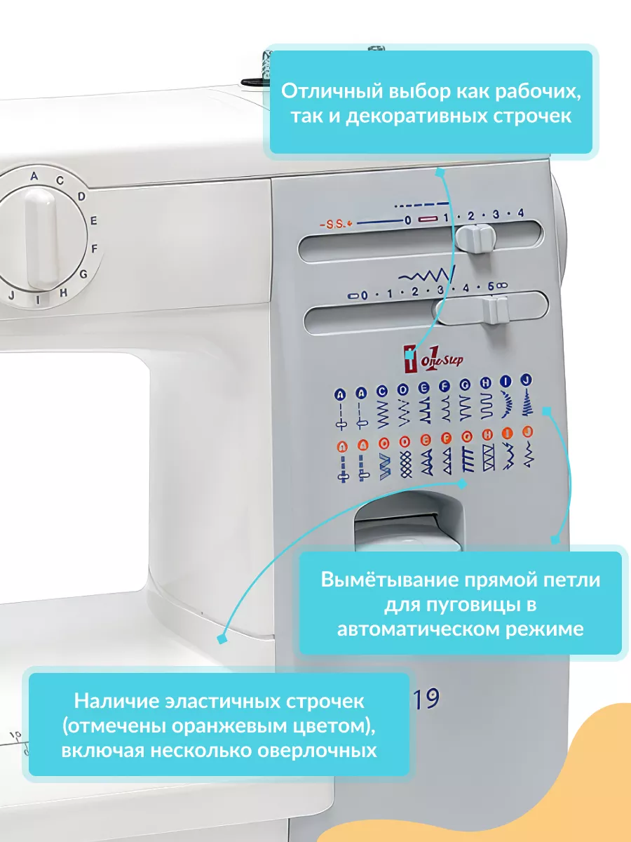 Швейная машина Janome 5519 Janome 204830536 купить за 19 546 ₽ в интернет- магазине Wildberries