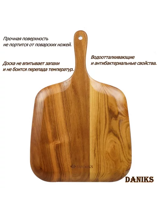 Daniks Доска разделочная бамбук, 43х29х2 см, 29x2 см, фото 2