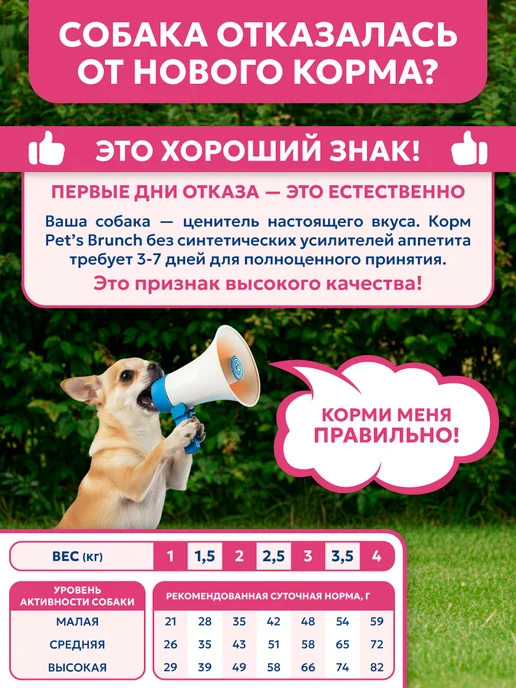 Сухой корм PET’S BRUNCH для собак, мелкие, индейка, 1 кг, фото 7