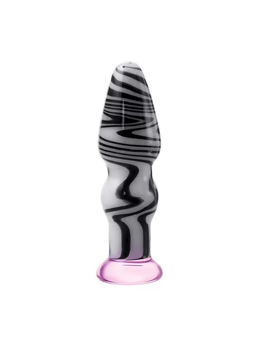 Sexus Glass Анальная втулка, стекло, 12,5 см, черный, фото 2