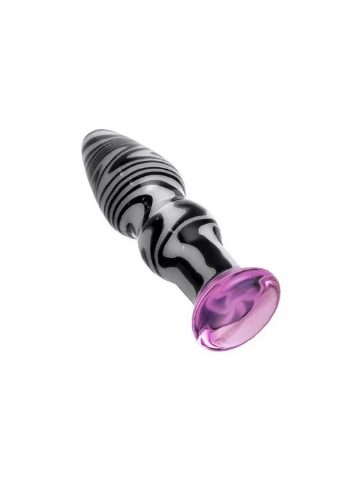 Sexus Glass Анальная втулка, стекло, 12,5 см, черный, фото 3
