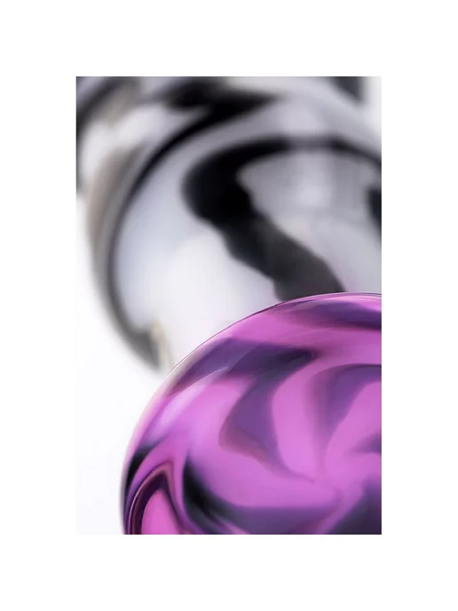 Sexus Glass Анальная втулка, стекло, 12,5 см, черный, фото 4