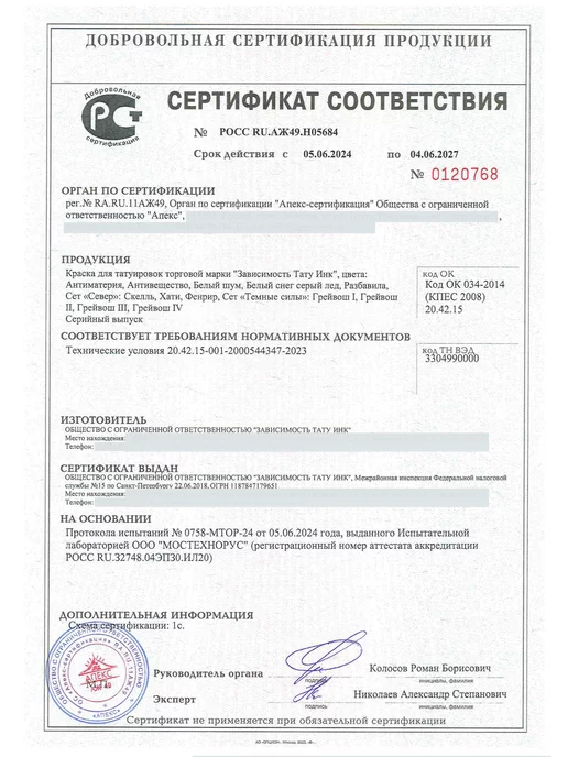 ЗАВИСИМОСТЬ ТАТУ ИНК Разбавитель для тату красок Разбавила 30 мл, 30 мл, фото 7