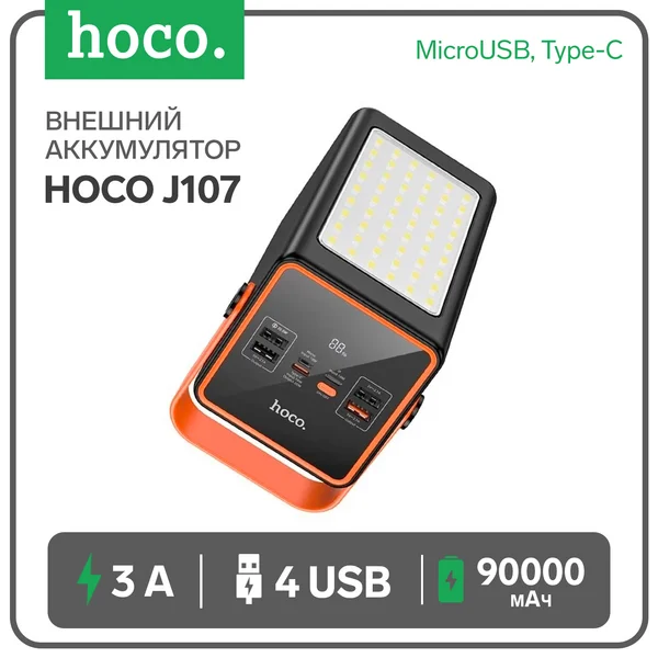 Внешний аккумулятор 90000 мАч, 2USB/Type-C, 22.5W, 3 А