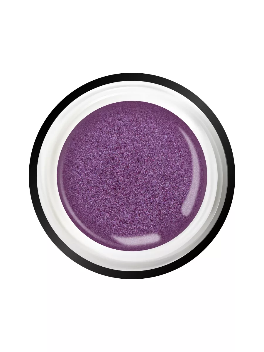 Гель-краска с шиммером, с липким слоем GD-04 Interior Nail Club Professional. Цвет лиловый.