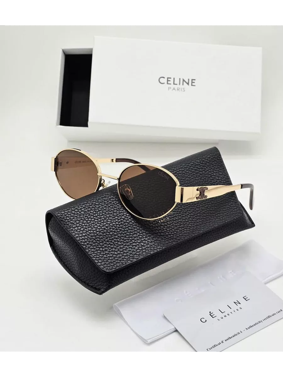 Солнцезащитные очки модные 2024 Celine 205001502 купить за 1 740 ₽ в  интернет-магазине Wildberries