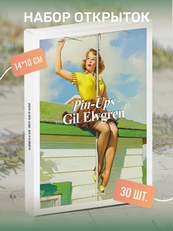 Набор почтовых открыток "Pin-Up. Gil Elvgren" 30 штук Postal Shop 205206007 купить за 414 ₽ в интернет-магазине Wildberries