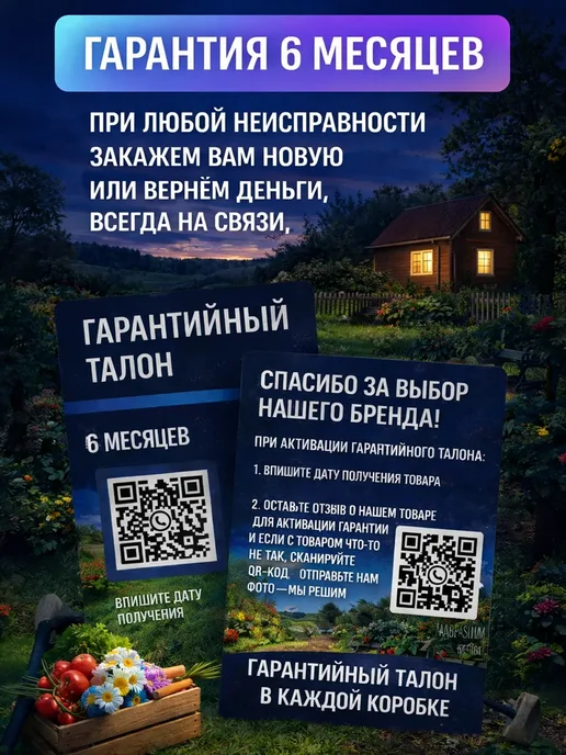 Light4Life Светильник уличный на солнечной батарее для сада 100 метров, вариант, фото 2