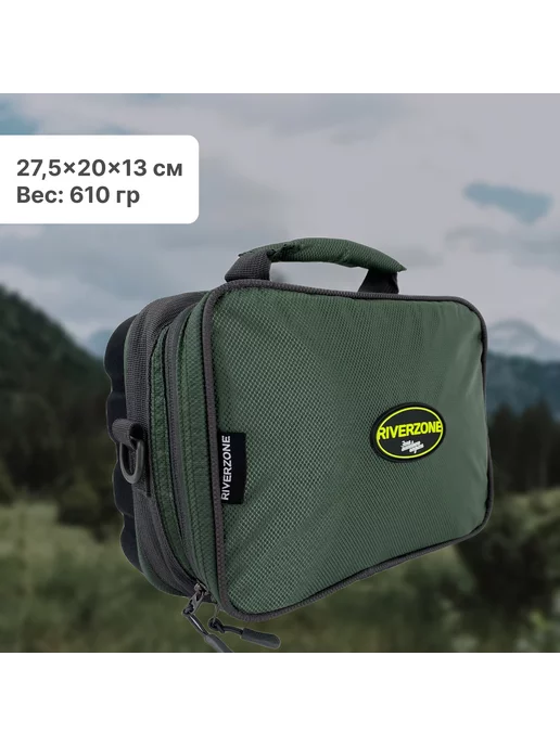 Riverzone Сумка Case for coils Bag jacquard для катушек, черный, фото 5