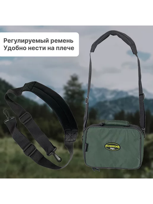 Riverzone Сумка Case for coils Bag jacquard для катушек, черный, фото 6