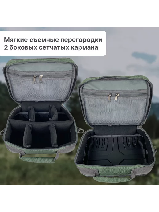 Riverzone Сумка Case for coils Bag jacquard для катушек, черный, фото 7