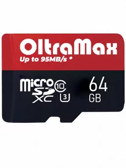 Карта памяти MicroSD 64GB C10 Premium UHS-I U3 OltraMax 205391257 купить за 492 ₽ в интернет-магазине Wildberries