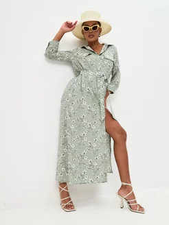 Платье летнее длинное сафари ZEBRAND 205409507 купить за 3 757 ₽ в интернет-магазине Wildberries
