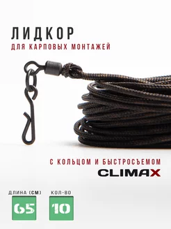 Лидкор Climax петля кольцо быстросъем №4, длина 65см - 10шт IMP 205483404 купить за 631 ₽ в интернет-магазине Wildberries