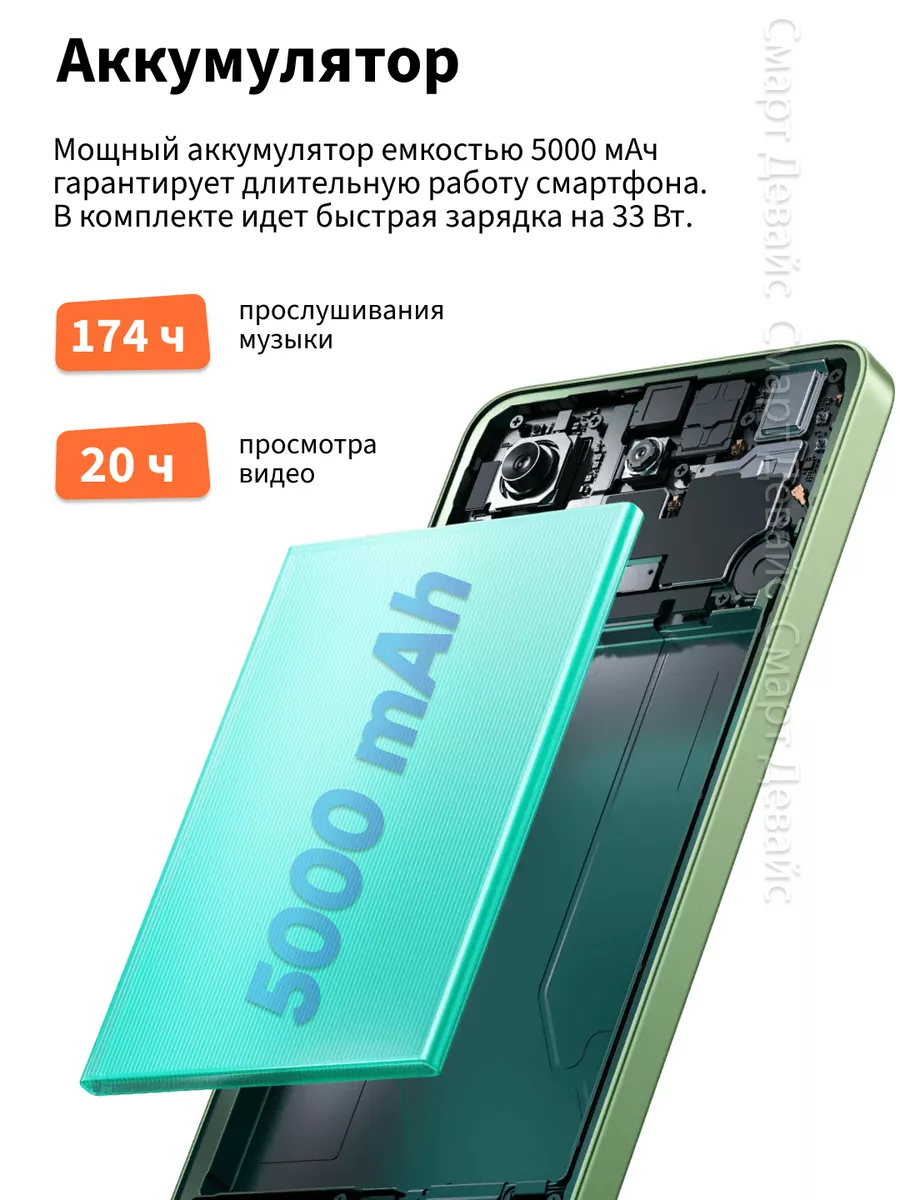 Смартфон Redmi Note 13 6GB+128GB Black Xiaomi 205518313 купить в  интернет-магазине Wildberries