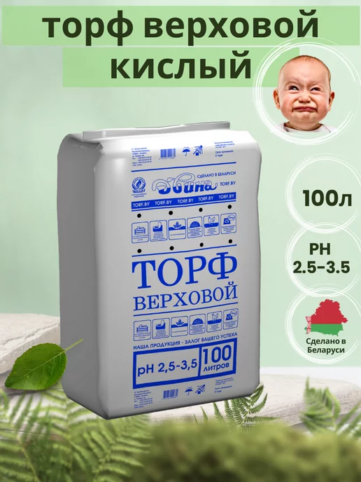 Двина Торф верховой кислый, 100л