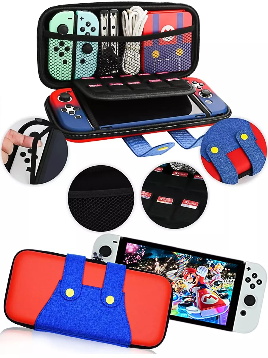 Чехол для Nintendo Switch/OLED,кейс тематический серии Mario
