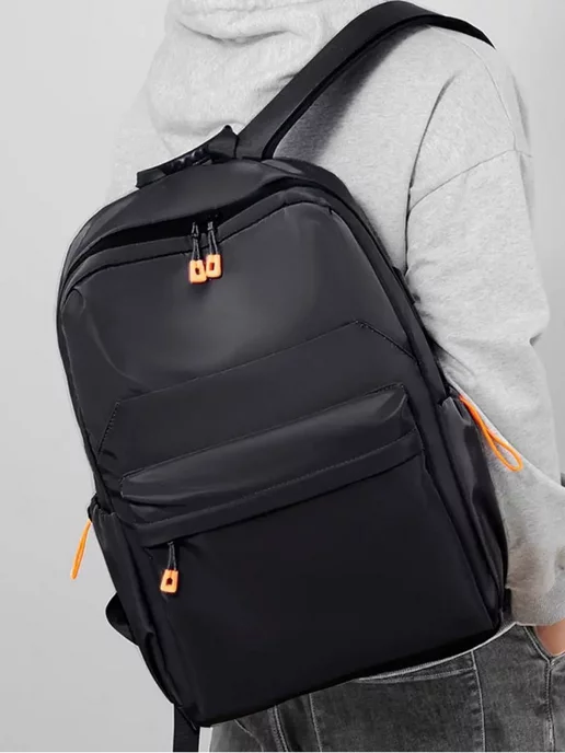 Nike Портфель черный спортивный для путешествий рюкзак, черный, фото 3