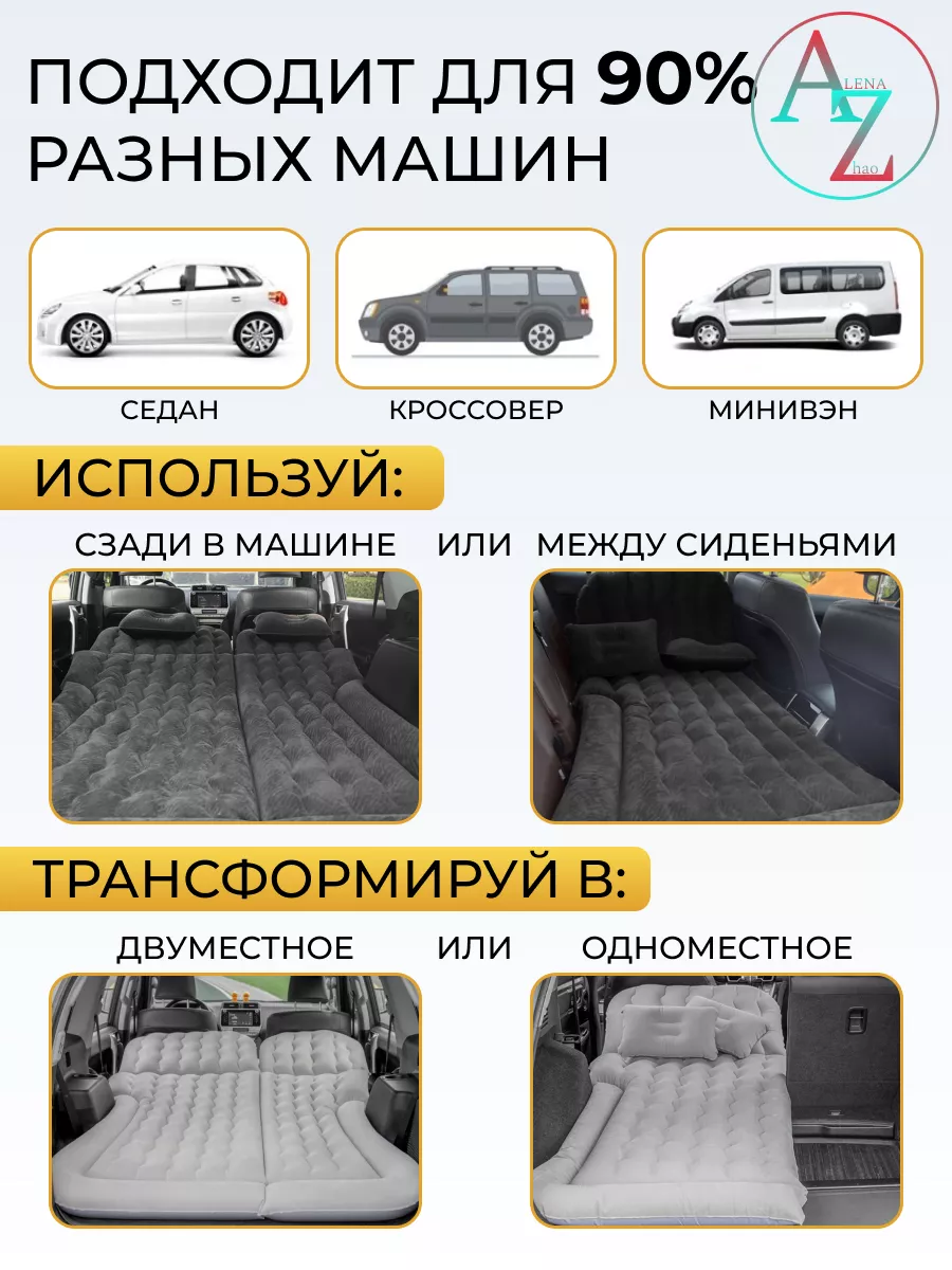 Автомобильный надувной матрас A/Z 205614147 купить за 2 820 ₽ в  интернет-магазине Wildberries