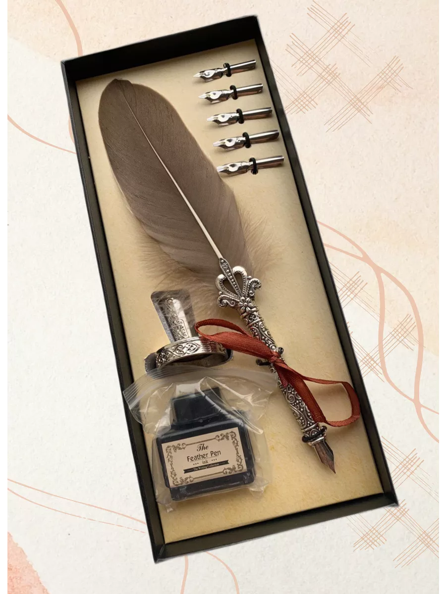 Набор для каллиграфии с пером и чернилами