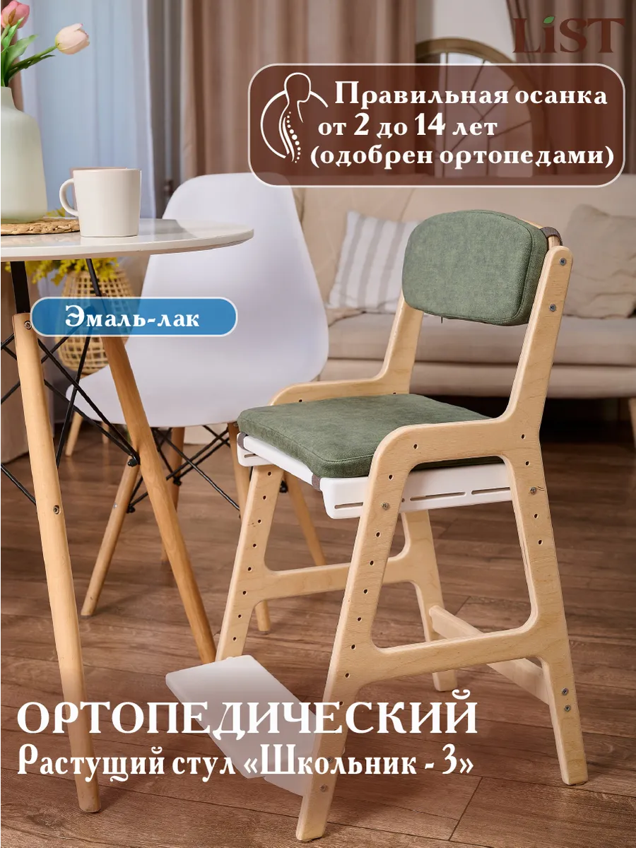 Растущий стул "Школьник 3" Эмаль/лак