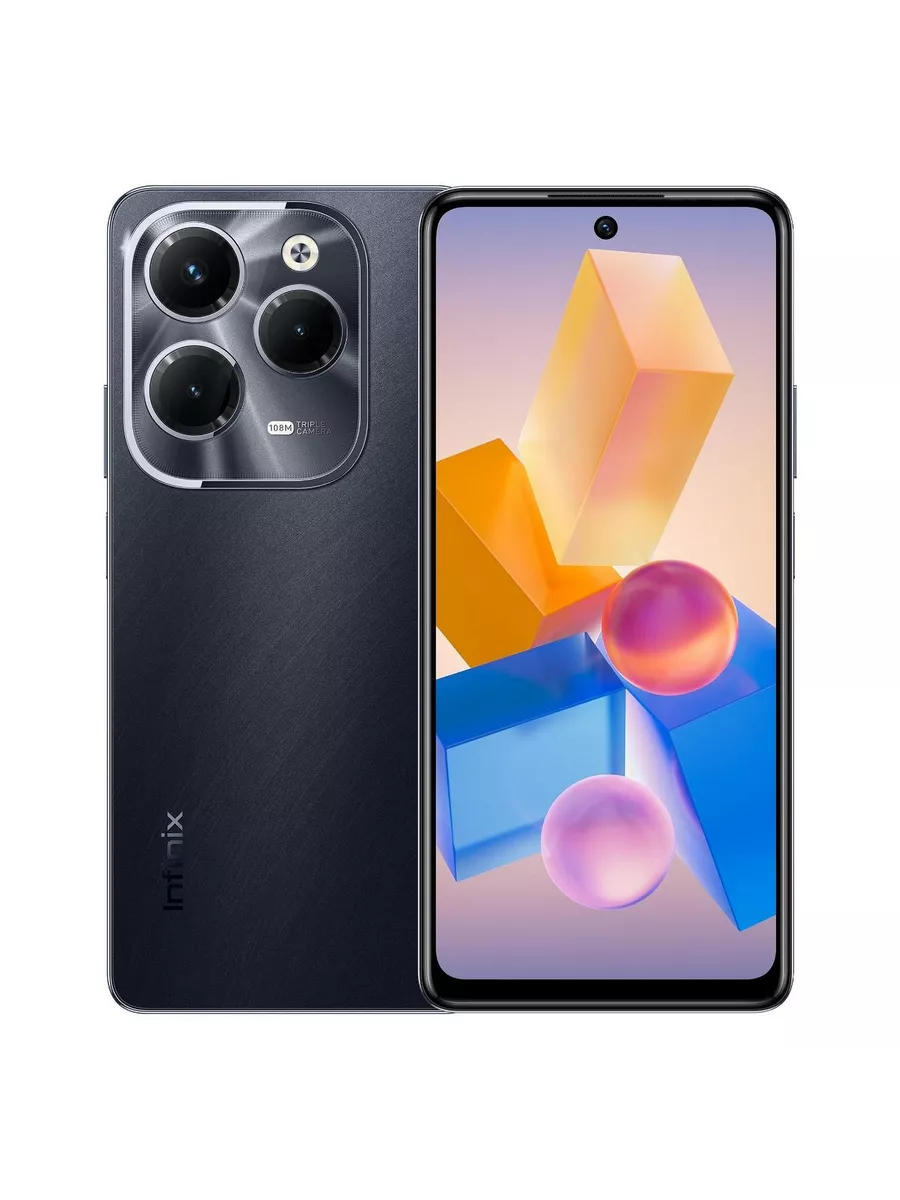 Смартфон Infinix Hot 40 Pro 8/256GB Черный (X6837) РСТ Infinix 205639727  купить в интернет-магазине Wildberries