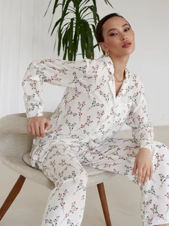 Пижама со штанами Time4family 205664182 купить за 6 032 ₽ в интернет-магазине Wildberries