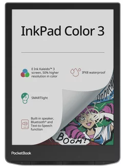 Электронная книга PocketBook 743K3 InkPad Color 3 PocketBook 205665256 купить за 38 682 ₽ в интернет-магазине Wildberries