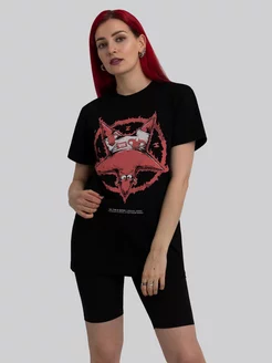 Футболка черная с принтом PZHWear 205689049 купить за 1 813 ₽ в интернет-магазине Wildberries