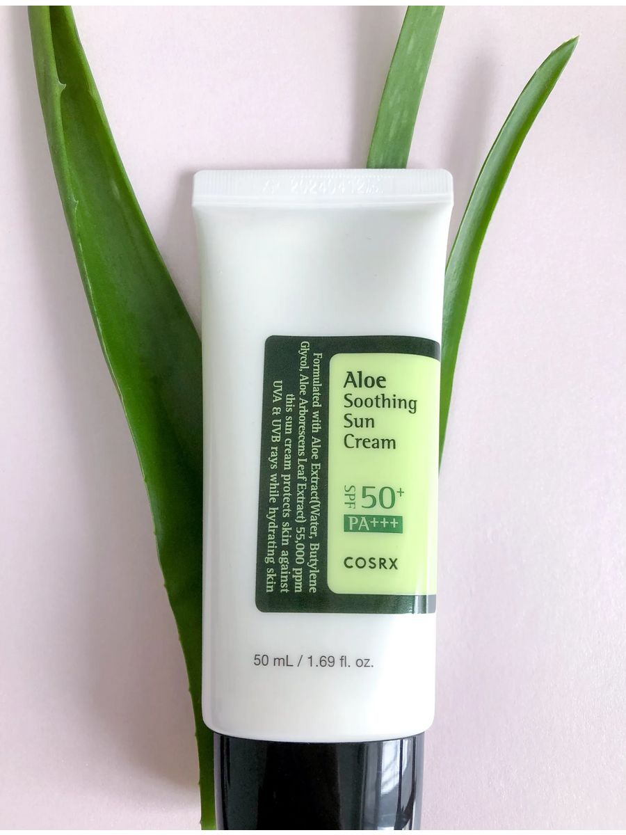 Cosrx aloe soothing sun. COSRX SPF 50 Aloe. COSRX Aloe Soothing Sun Cream spf50 pa+++. Крем SPF 50 Aloe Soothing Sun Cream. COSRX солнцезащитный крем с алоэ.