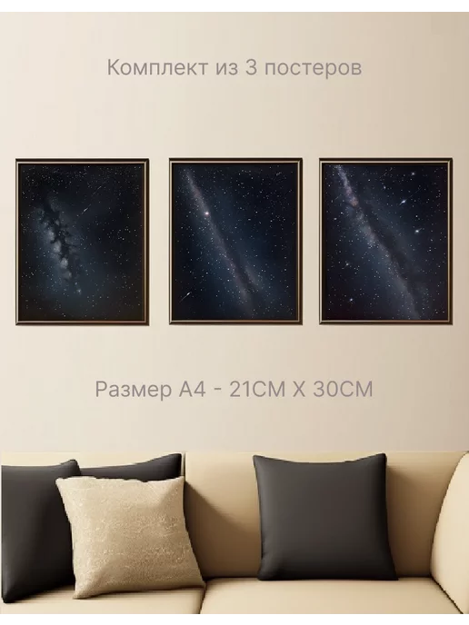 Decor4ik Постер настенный Космос формата а4