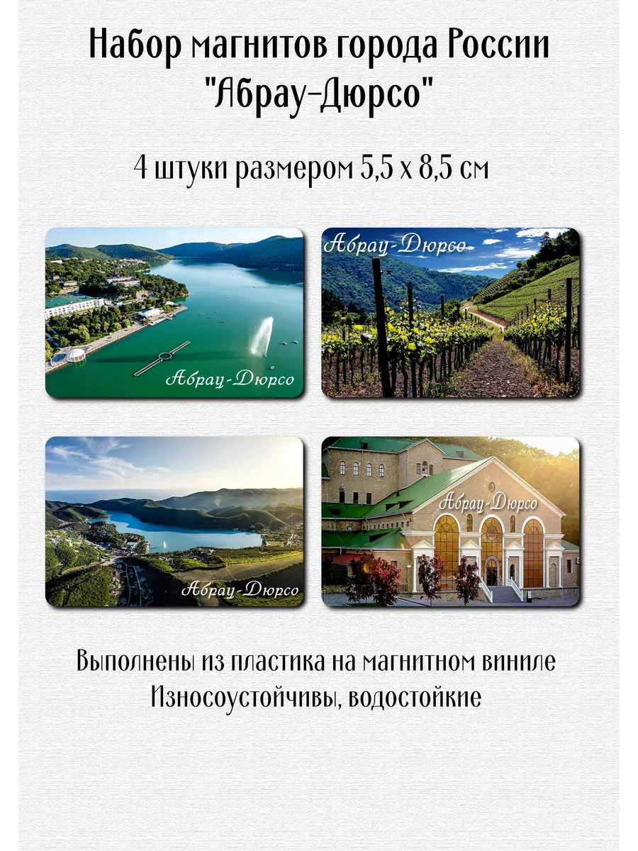 Набор магнитов города...