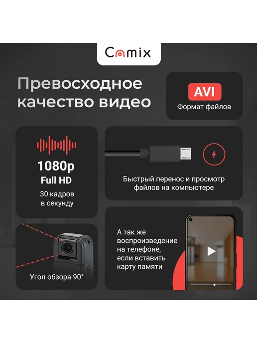 Camix Скрытая камера видеонаблюдения DV275 мини, вариант, фото 2