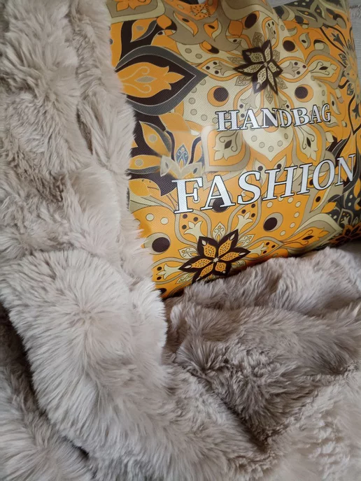 MIZ SHOP плед пушистый белый, для кровати, 160х200, 160x200, фото 6