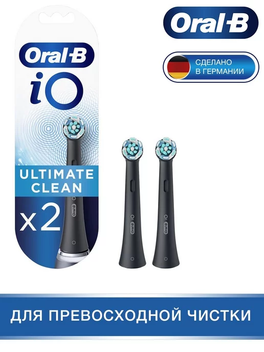 Oral-B Насадки для зубной щетки O Ultimate Clean Black 2 шт