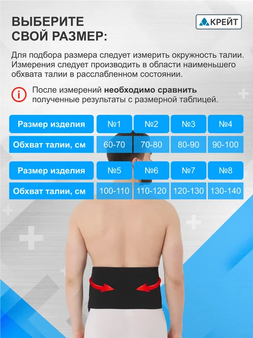 Крейт Бандаж послеоперационный для стомы, черный, фото 2