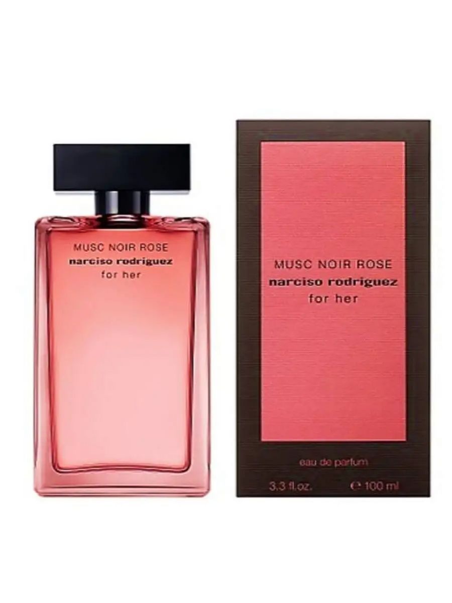 Narciso Rodriguez Musk Noir. For her. Narciso Rodriguez logo.