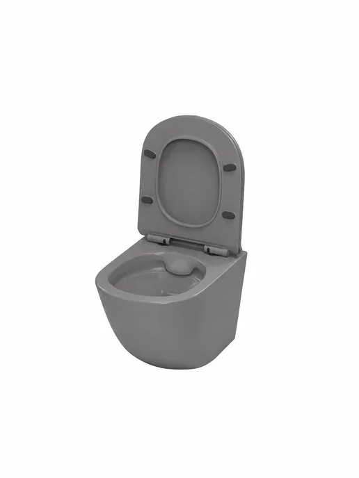 BAUEDGE Унитаз подвесной безободковый Dream с сиденьем микролифт, вариант, фото 8