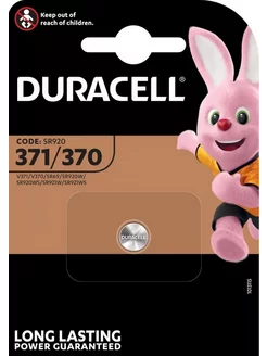 Батарейка часовая 371 SR920 AG6, 1шт Duracell 206118184 купить за 430 ₽ в интернет-магазине Wildberries