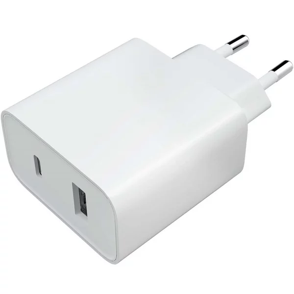 Сетевое зарядное устройство 1xUSB, 1xUSB-C