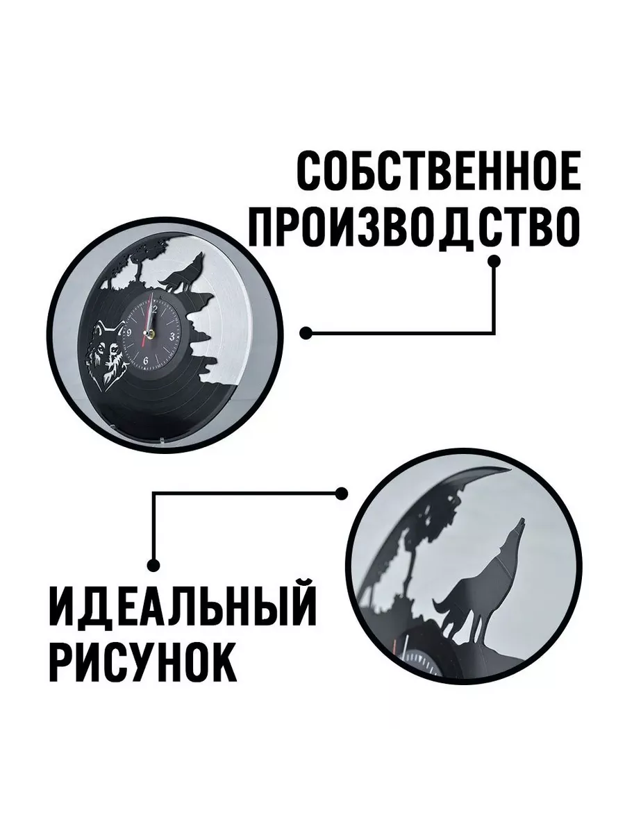 Настенные часы Егор Летов Всё идёт по плану, Портрет, 30см — фото 2