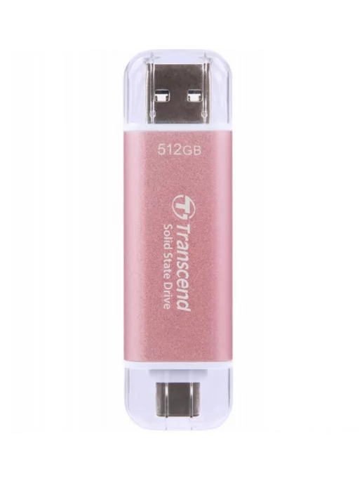 Transcend Внешний SSD диск 512 ГБ TS512GESD310P, USB Type-C и A, 512 ГБ