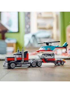 Конструктор Creator 31146 Бортовой грузовик с вертолетом LEGO