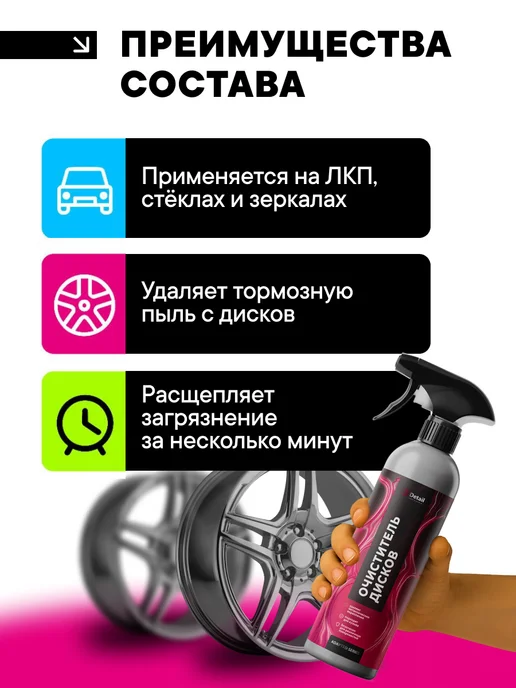 DETAIL Iron IR, Очиститель дисков и кузова автомобиля, 1л, 0,5 л, фото 2
