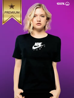 Футболка с принтом Nike Слайм StylePrint 206416185 купить за 555 ₽ в интернет-магазине Wildberries