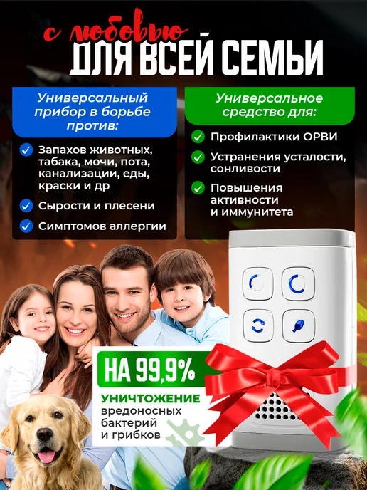 Выбрано Сердцем Озонатор ионизатор, очиститель воздуха, вариант, фото 2
